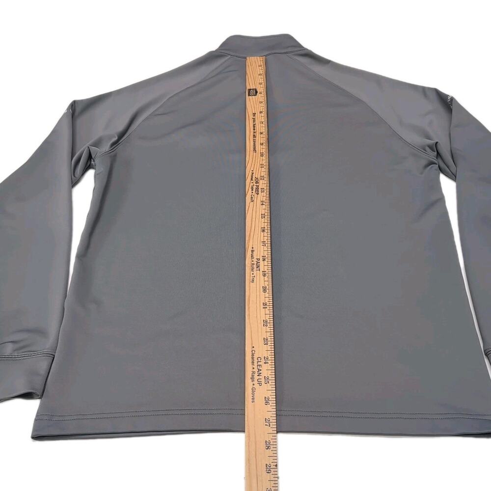 Dunning Golf 1/4 Zip Performance Pullover Mens M Gray Halloween Witch Broom READ - Picture 14 of 15